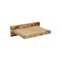 HAMAK ŚCIENNY LEGOWISKO DLA KOTA DREWNO OPALANY 40X17X12CM