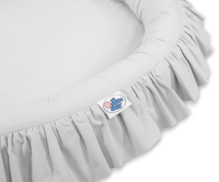 Gniazdko z falbanką - szare zdjęcie 4