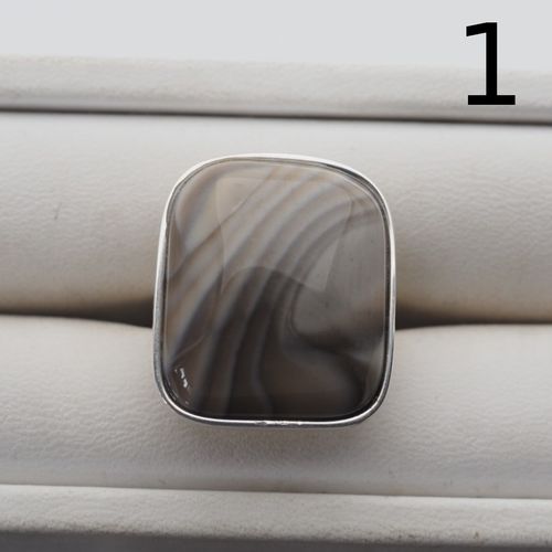 Srebrny pierścionek z Krzemieniem Pasiastym – ręcznie wykonany, srebro 925 2 na Arena.pl