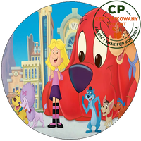 Opłatek na tort Clifford - Wielki Czerwony Pies