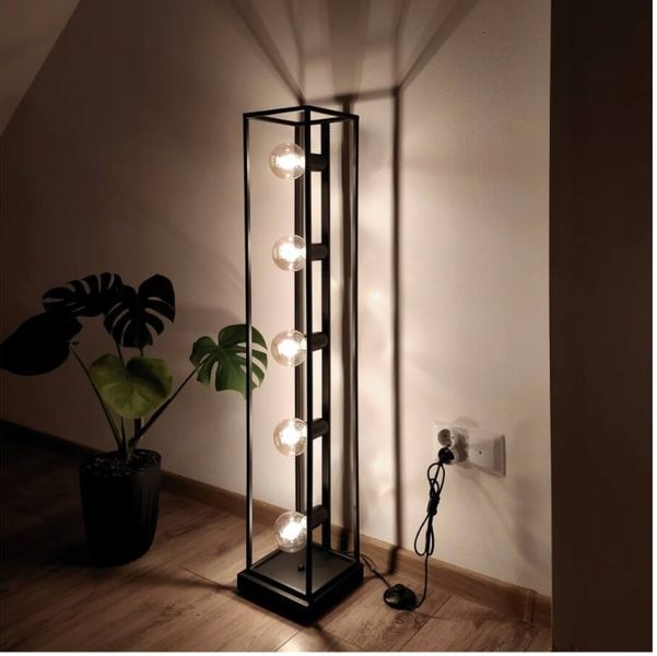 Nowoczesne Lampy Podłogowe Loft Horus 2868/LSW-B-5 zdjęcie 4