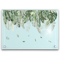 Naklejka Na Ścianę Liście Pnącze Tropikalne Na Szafę Meble Szybę Lustro Dom