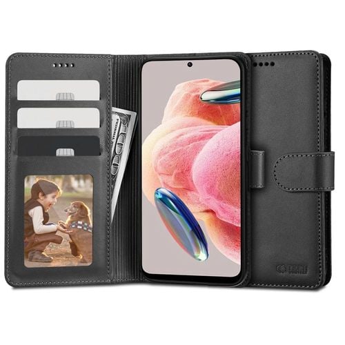 Etui Portfel Tech-Protect Skóra Eko DO Xiaomi Redmi Note 12 4G Czarne na Arena.pl