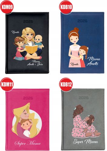 KALENDARZ A4 2026 DZIENNY Z NADRUKIEM PREZENT DLAV MAMY TWÓJ NAPIS na Arena.pl