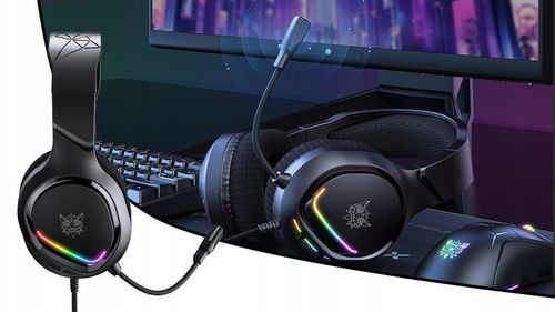 ONIKUMA X31 SŁUCHAWKI GAMINGOWE NAUSZNE PRZEWODOWE Z MIKROFONEM DO PC RGB na Arena.pl