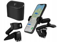 KOSZ POJEMNIK NA ŚMIECI I UCHWYT OBROTOWY NA TELEFON MONTOWANY NAD ZEGARY