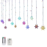 Girlanda Świetlna Gwiazdy 138 LED na USB z Pilotem 8 Trybów Wodoodporna