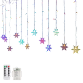 Girlanda Świetlna Gwiazdy 138 LED na USB z Pilotem 8 Trybów Wodoodporna