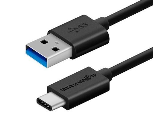 Dwustronny kabel USB-C BlitzWolf BW-CB3 1m, czarny na Arena.pl