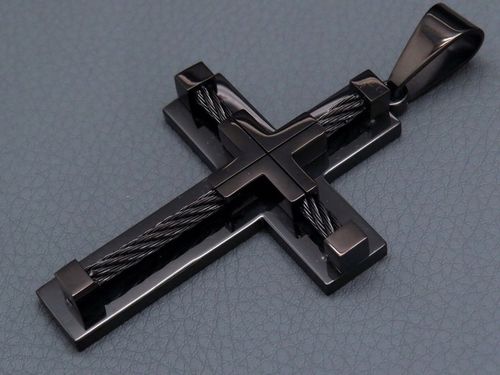 DUŻY KRZYŻ KRZYŻYK ZAWIESZKA NA ŁAŃCUSZEK STAL 316 na Arena.pl