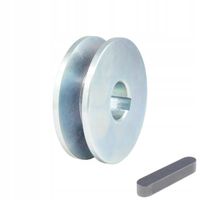 Koło koła pasowe szajba 1x17 mm HB | fi 80 mm | otwór z listy | + wpust