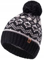 CZAPKA HI-TEC MĘSKA Z POMPONEM CIEPŁA ZIMOWA MARKOWA AMIR BK