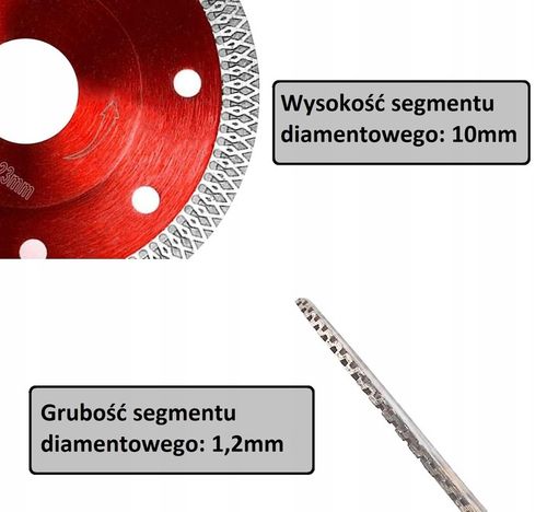2x TARCZA DIAMENTOWA DO CIĘCIA GRESU PŁYTEK 125MM CERAMIKI BETONU SPIEKU na Arena.pl