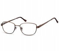 Okulary Oprawki KOREKCYJNE zerówki Optyczne flexy Unisex SUNOPTIC Brązowe