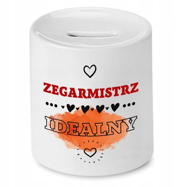 Skarbonka Dla Zegarmistrza Zegarmistrz Idealny Z Nadrukiem Ze Zdjęciem zdjęcie 1