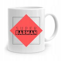 Kubek Prezent Dla Barmana Barmanki Super Barman Z Nadrukiem Ze Zdjęciem