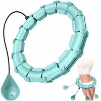 HULA HOP Z OBCIĄŻENIEM WYPUSTKAMI ODCHUDZAJĄCE SKŁADANE ZIELONY