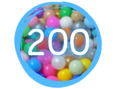 Plastikowe piłeczki do suchego basenu – 200 szt