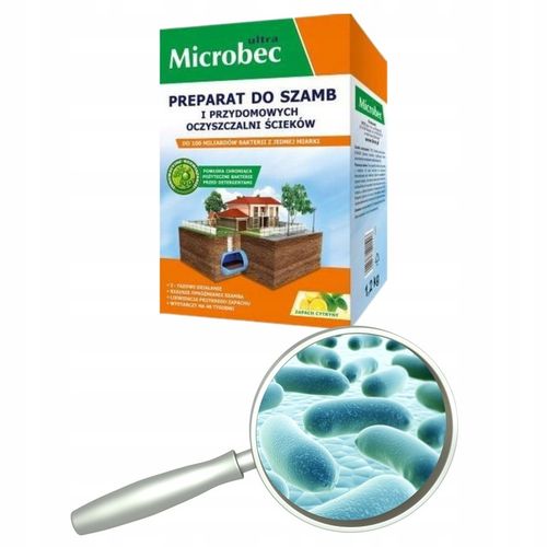 MICROBEC ULTRA Preparat Bakterie Do Szamba Aktywator Cytrynowe 1,2 KG na Arena.pl