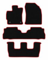 Dywaniki welurowe CARLUX-RED do Toyota Prius III Plus 7 os. 2011-