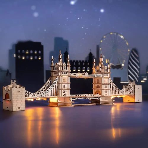 TOWER BRIDGE ROBOTIME DREWNIANY MODEL PUZZLE 3D na Arena.pl