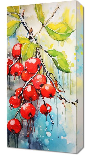 Obraz 30x60cm Symfonia Krwistych Owoców zdjęcie 1