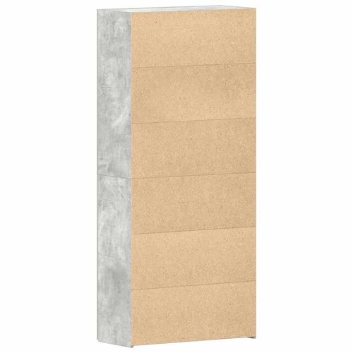 Szafka na buty Szary 80 x 35.5 x 180 cm Materiał drewnopochodny na Arena.pl