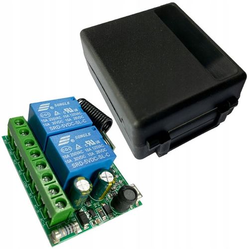 Zdalne sterowanie 230V włącznik 2 kanały na 2 pilota radiowy AC 85-250V 10A na Arena.pl