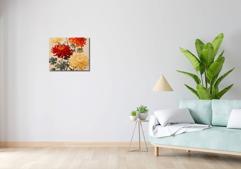 Obraz 50x40cm Tańczące Chryzantemy zdjęcie 2