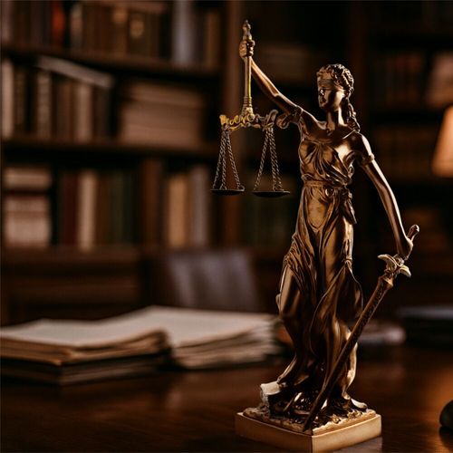 Okazała Temida z wagą i mieczem 31 cm rzeźba brąz TEM-01 na Arena.pl