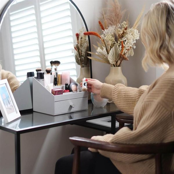 Organizer na kosmetyki Stackers kamienna szarość zdjęcie 2