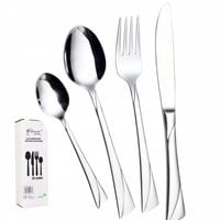 ZESTAW SZTUĆCÓW STALOWYCH SERWIS OBIADOWY 24 EL SZTUĆCE STAL NIERDZEWNA