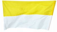 flaga żółto-biała 115x70 PAPIESKA