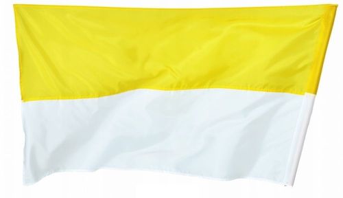 flaga żółto-biała 115x70 PAPIESKA na Arena.pl