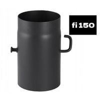 Szyber kominowy fi 150 mm stalowy 2 mm – regulacja ciągu do pieca i kominka