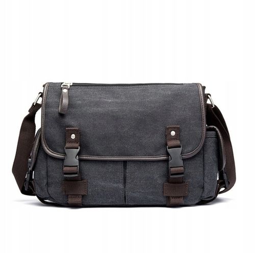 TORBA MĘSKA na ramię do pracy, szkoły A4 canvas+ GRATIS :) na Arena.pl