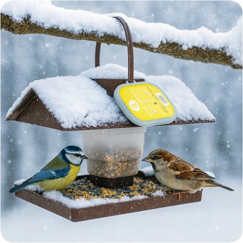 KARMNIK DLA PTAKÓW DUŻY MOCNY DOMEK BUDKA NA KARMĘ POKARM ZIARNO na Arena.pl