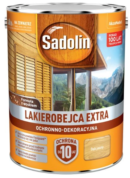 SADOLIN EXTRA LAKIEROBEJCA- dąb jasny, 5l zdjęcie 1