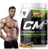 Kreatyna Trec CM3 powder 500g Jabłczan siła moc SOUR SHOCK GUM NOWY SMAK