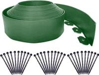 Obrzeże ogrodowe 10m elastyczne 10cm + 30 kołków plastikowe zielone