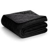 Narzuta na łóżko LAILA styl glamour 170x210 czarna AmeliaHome