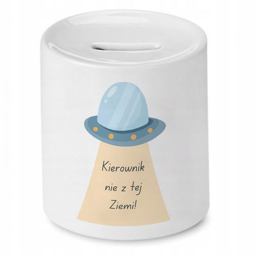 Skarbonka Dla Kierownika Kierownik Nie Z Tej Ziemi Z Nadrukiem Ze Zdjęciem na Arena.pl