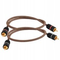 2X KABEL 2 RCA - 2x RCA INTERKONEKT AUDIO PROSON ARCTIC SERIES RCA CABLE 1m