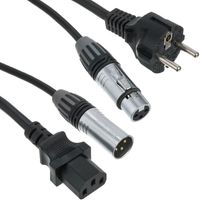 Kabel hybrydowy zasilająco-sygnałowy mikrofonowy XLR IEC 5m the sssnake