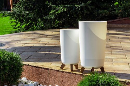 DONICA DONICZKA WYSOKA KWIETNIK STOJĄCY NA NÓŻKACH DO DOMU OGRODOWA BIAŁA na Arena.pl