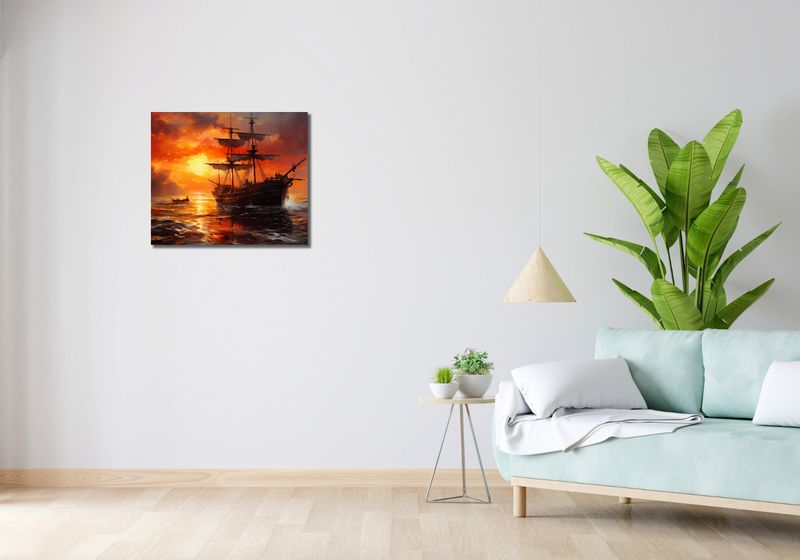 Obraz 60x50cm Ogień na Wodzie zdjęcie 2