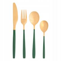 Zestaw sztućców 6 osób sztućce do zmywarki Altom Design Noble Green 24 el