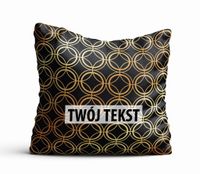 Poduszka Dekoracyjna GEOMETRYCZNA  z Twoim napisem G38
