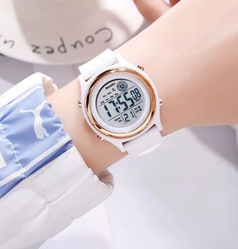 Zegarek damski elektroniczny pasek czytelna tarcza wiele funkcji na Arena.pl