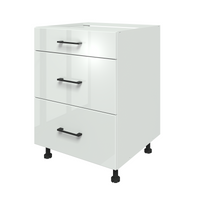 AMIGA KU-D60S3 Szafka 60 cm dolna fronty akryl biały połysk